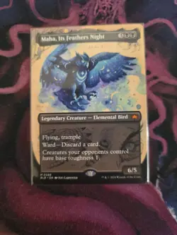 Magic: The Gathering 💎Maha, Its Feathers Night💎 💥Borderless💥 Regular - Image 1