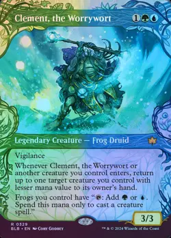 Clement, the Worrywort (Showcase) - Foil - MTG Cards Shop - Image 1