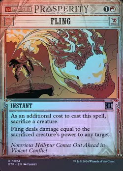 Fling (Showcase) - Foil - MTG Cards Shop - Image 1