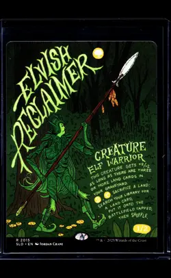 MTG Magic the Gathering SLD Secret Lair Drop Borderless #2015 Elvish Reclaimer - Image 1