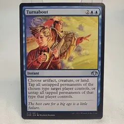 Turnabout MTG NM Near Mint Dominaria Remastered Non Foil Regular Art Fast Ship - Image 1