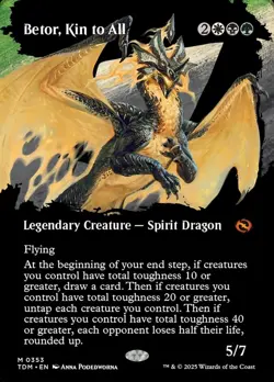 Betor, Kin to All - Tarkir Dragonstorm - Borderless - Regular - Mtg - 353 - Image 1