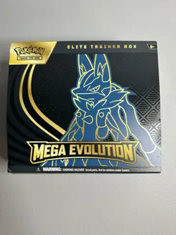 Pokemon Mega Evolution Lucario EMPTY ETB Box + Guide + Dice + Coin + Dividers - Image 2