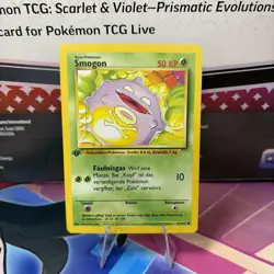 Pokemon TCG Koffing (Smogon) Base Set 51/102 1st Edition Common GERMAN - Image 1