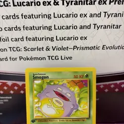 Pokemon TCG Koffing (Smogon) Base Set 51/102 1st Edition Common GERMAN - Image 2