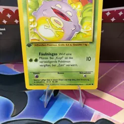 Pokemon TCG Koffing (Smogon) Base Set 51/102 1st Edition Common GERMAN - Image 3