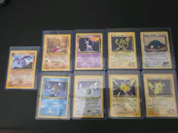 Pokemon Vintage Non-Holo 9 Card LOT Gym Heroes/Rocket/Neo - Image 1