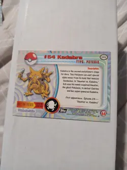Pokemon Vintage Topps Kadabra #64 Rare LP Black Label English Non-Holo - Image 2