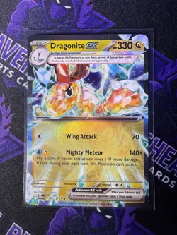2023 Pokemon Obsidian Flames Dragonite EX Double Rare 159/197 - Image 1
