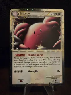 Pokemon TCG Blissey Prime 106/123 Heartgold & Soulsilver Holo 🌟MINTY🌟 HGSS - Image 2