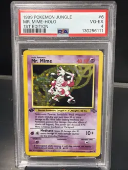Pokemon PSA 4 1st edition Jungle Mr. MIME 6/64 Rare Holo WOTC Fresh Grade 🔥 - Image 1