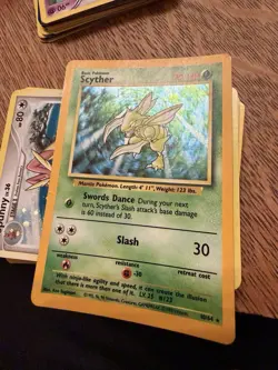 Pokemon TCG Scyther Jungle 10/64 Holo Unlimited Holo Rare - Image 1