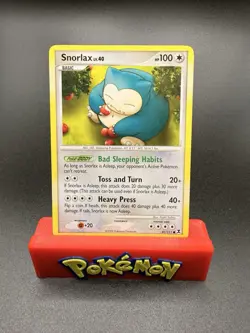 Pokemon TCG Snorlax Rising Rivals Card 81/111 Regular Common NM/MT Pokemon 2009 - Image 1