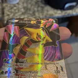 Pokemon Giratina EX 124/124 Holo Basic Card Shred Dragon Pulse TCG - Image 2