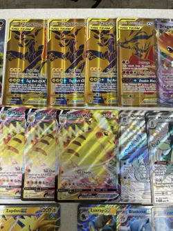 Lot of 44 Pokemon TCG Jumbo Cards (Ex, Vstar, Alt Art, Tag Team) With Binder - Image 3