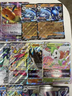 Lot of 44 Pokemon TCG Jumbo Cards (Ex, Vstar, Alt Art, Tag Team) With Binder - Image 4