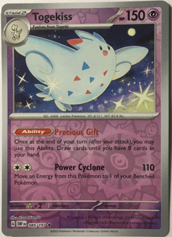 POKEMON TOGEKISS 085/197 OBSIDIAN FLAMES RARE REVERSE HOLO NEAR MINT - Image 1