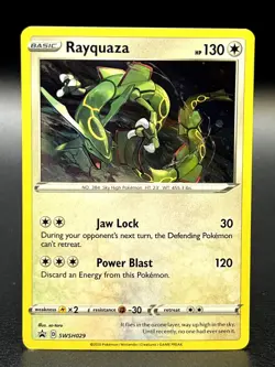 Rayquaza SWSH029 Black Star Promo Cosmo Holo Pokemon TCG - NM - Image 1