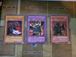 YUGIOH DARK BLADE + PITCH-DARK DRAGON + DARK BLADE THE DRAGON KNIGHT NM/VLP - Image 1
