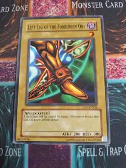 Yu-Gi-Oh! TCG Left Leg of the Forbidden One DB1-EN136 Common Unlimited NM/LP - Image 1