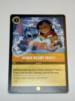 Disney Lorcana Winterspell (11) #32/204 Ohana Means Family - Image 1
