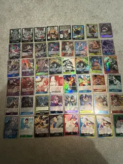 One Piece TCG - Card Bundle AAL, AA, Promos, SEC, SR, L, + R’s Job Lot Bargain - Image 1