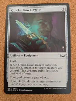 MTG Card - Quick-Draw Dagger - Image 1