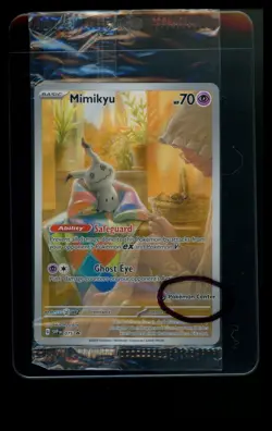 Mimikyu 075 POKEMON CENTER Stamped Black Star Promo 2024 IR Pokemon Card SEALED - Image 1