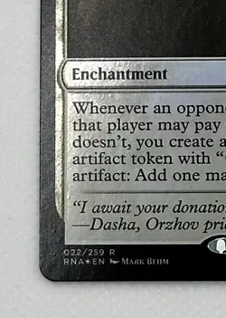 Magic the Gathering Ravnica Allegiance Foil Smothering Tithe Card - Image 5