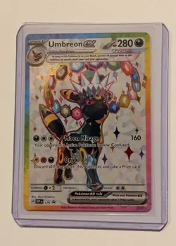 Prismatic Premium Collection Espeon/Umbreon Promo Cards + Pin/figure/sleeves! - Image 2