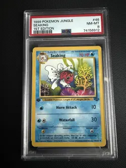Seaking 46/64 1st Edition Jungle Card Psa 8 - Image 1