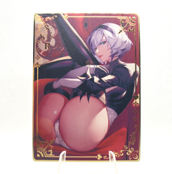 Goddess Story - 2B - Nier Automata - Gold Metal SSR Anime Waifu Card CCG - Image 1