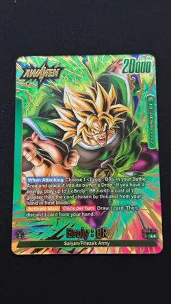 Broly : BR FB06-048 Leader Alternate Art Dragon Ball Card Rivals Clash (L) - Image 1
