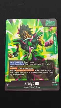 Broly : BR FB06-048 Leader Alternate Art Dragon Ball Card Rivals Clash (L) - Image 2