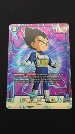 Vegeta (Mini) : DA FB04-045 Alternate Art Dragon Ball Super Fusion World Card - Image 1