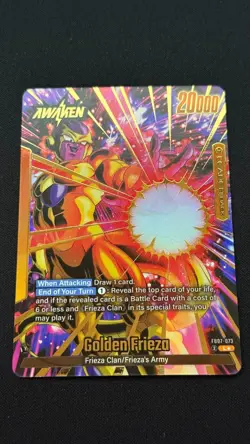 Dragon Ball Super Card Game Fusion World Golden Frieza FB07-073 Alt Art Leader - Image 1