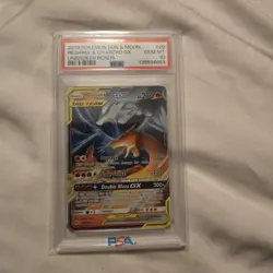 Pokemon Reshiram & Charizard GX Tag Team Unbroken Bonds 20/214 PSA 10 - Image 1