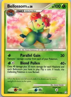 Bellossom 20/146 Rare Legends Awakened Pokemon Lightly Played - Image 1