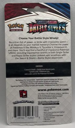 Pokemon Battle Styles TCG Charmander Promo Sealed Blister Booster Pack with Coin - Image 2