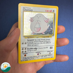 1999 Pokemon Base Set | Chansey | Holo | #3/102 - Image 3