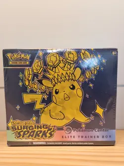 POKEMON TCG SCARLET & VIOLET SURGING SPARKS POKEMON CENTER ELITE TRAINER BOX - Image 1