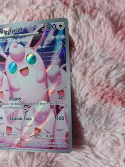 Pokemon TCG Wigglytuff 105/094 Phantasmal Flames - Illustration Rare Full Art - Image 3