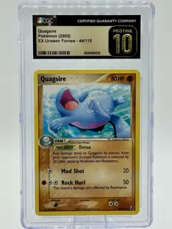 ‼LOW POP VINTAGE PRISTINE‼2005 Pokemon EX Unseen Forces 44/115 CGC 10 POP 33 - Image 1