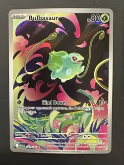 Pokemon TCG Bulbasaur 133/132 Secret Rare Mega Evolution Set - Image 1