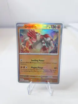 Groudon (Master Ball Pattern) Holo Prismatic Evolutions Rare 049/131 Pokemon TCG - Image 1