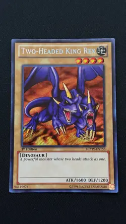Yugioh Two-Headed King Rex LCYW-EN158 (Secret Rare) 1st Edition - Image 1