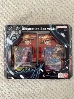 One Piece Illustration Box Vol. 5 & 6 Lot & 6 Sleeved Packs of OP-14 Sealed New - Image 2