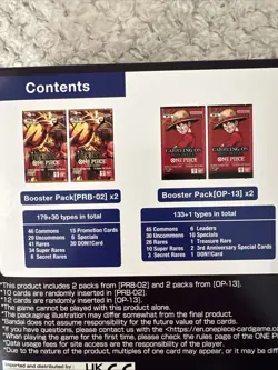 One Piece Illustration Box Vol. 5 & 6 Lot & 6 Sleeved Packs of OP-14 Sealed New - Image 3