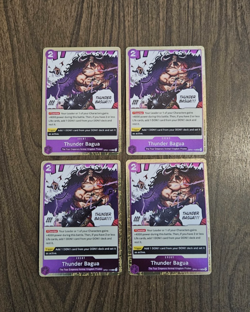 4x Thunder Bagua OP01-119 One Piece Romance Dawn Foil Playset Set of 4x - Image 1