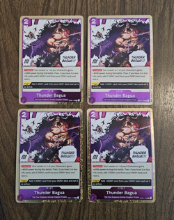 4x Thunder Bagua OP01-119 One Piece Romance Dawn Foil Playset Set of 4x - Image 2